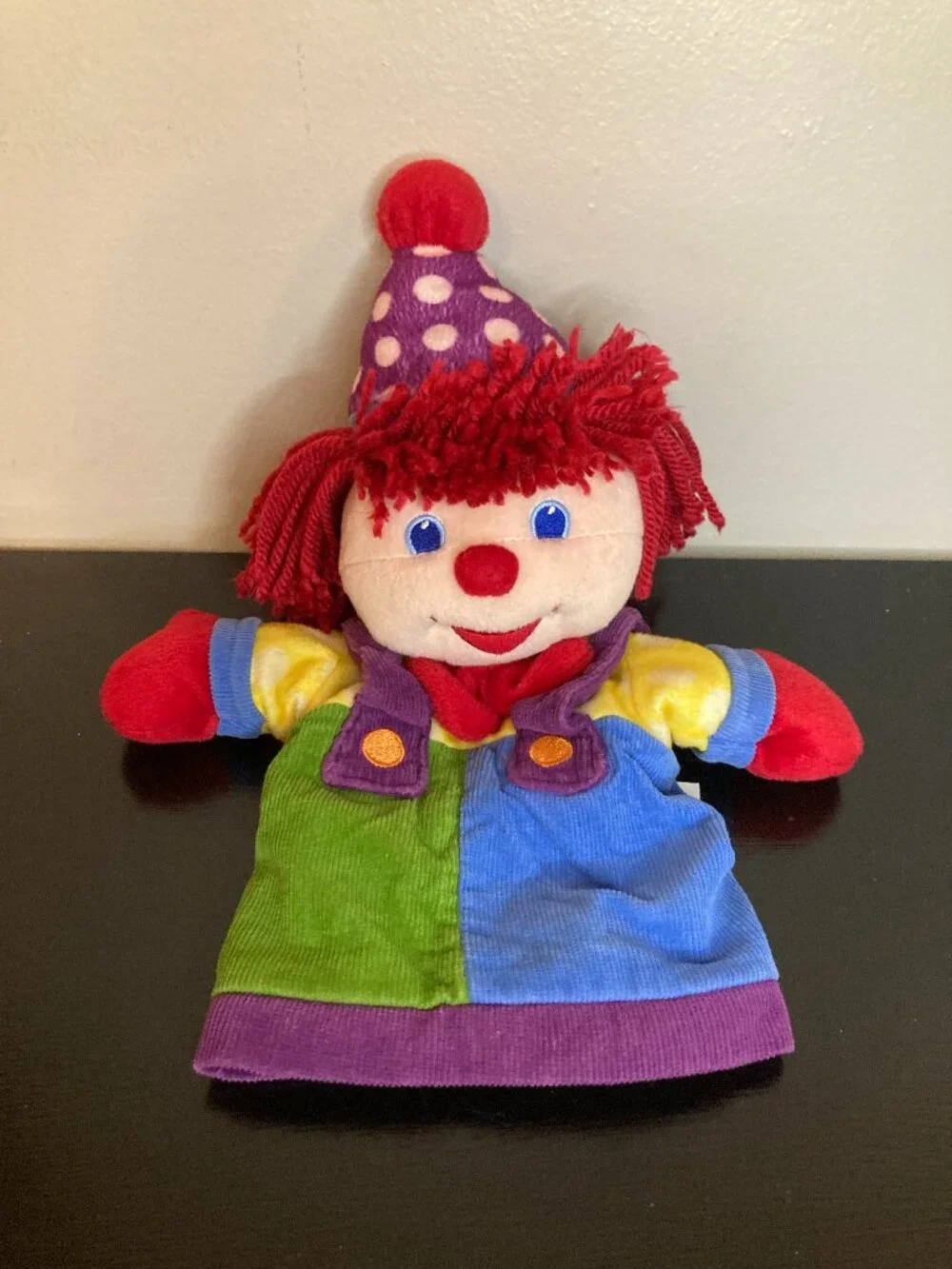 Gymboree Vintage 2004 Gymbo Clown Hand Puppet - Multi-Color & Multi-Texture